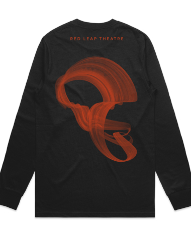 Red Leap Long Sleeve T-Shirt - Black