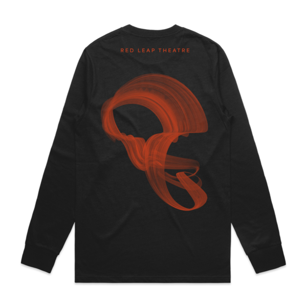 Red Leap Long Sleeve T-Shirt - Black